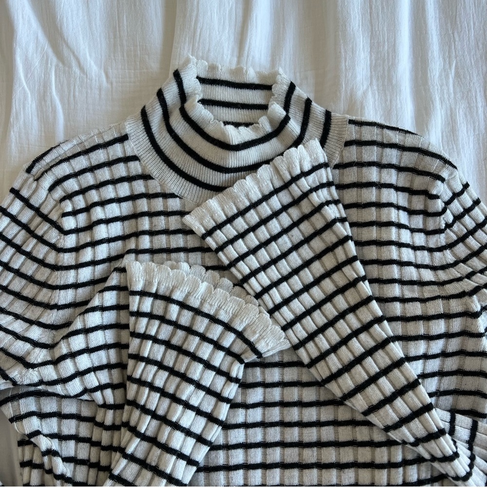 Joie Ribbed Stripe Sweater